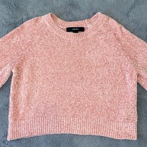 Very comfy light pink pull over sweater!